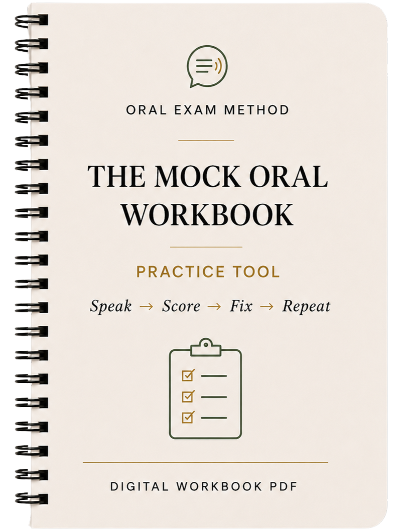 Mock Oral Workbook cover